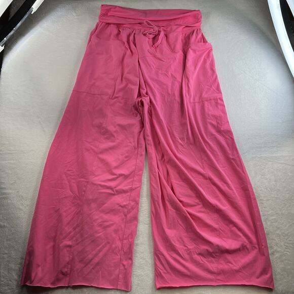 Free People FP Movement XL Hot Shot Sport Pants Hot Neon Pink Slouchy Oversized - Picture 4 of 16